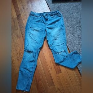 Distressed Light Wash Jeans